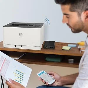 طابعة ليزر ألوان HP 150nw مقاس A4 لاسلكية بسرعة 18/4 صفحة في الدقيقة - Thumbnail 10
