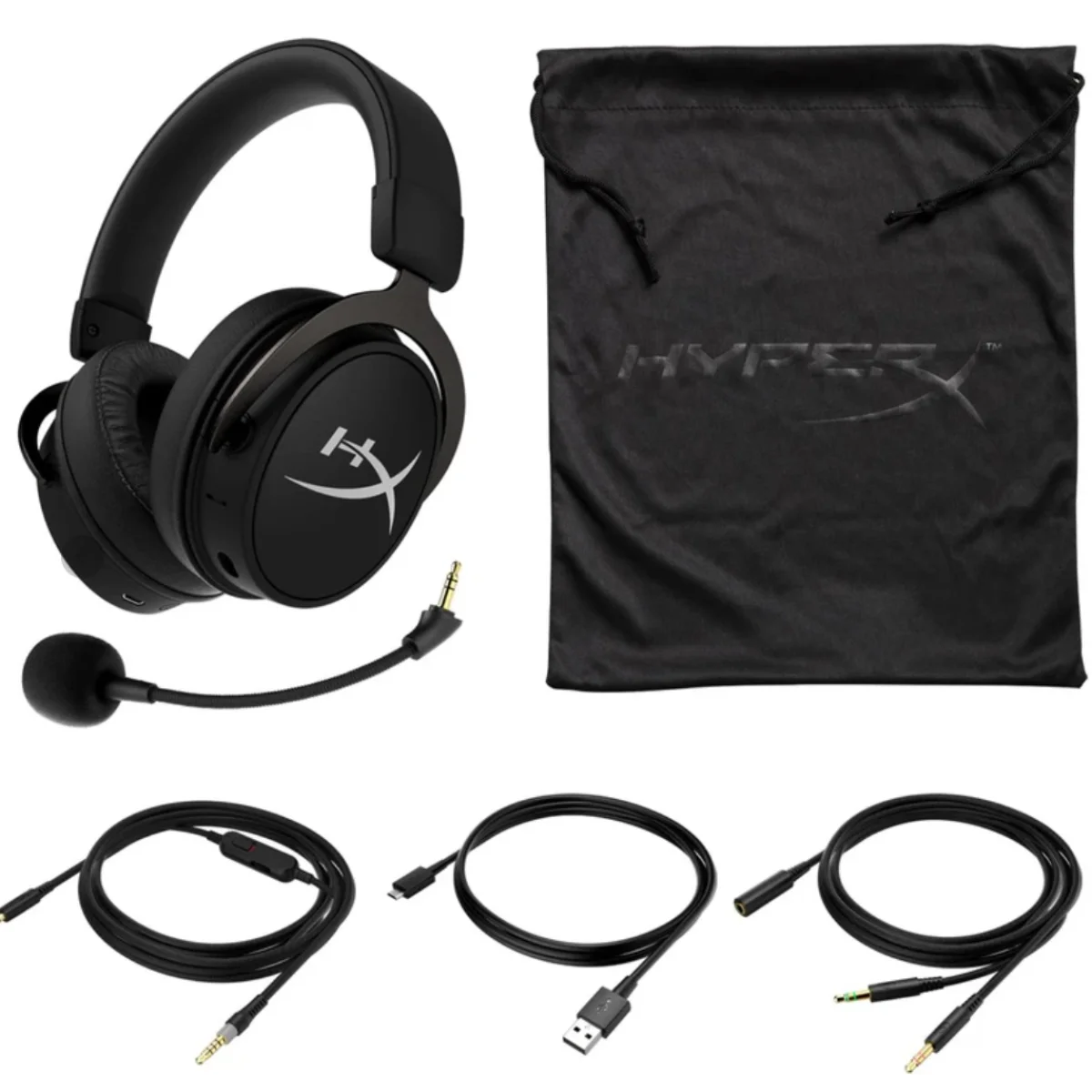 سماعة رأس ألعاب HyperX Cloud MIX سلكية مع بلوتوث وميكروفون قابل للفصل - أسود - Image 3