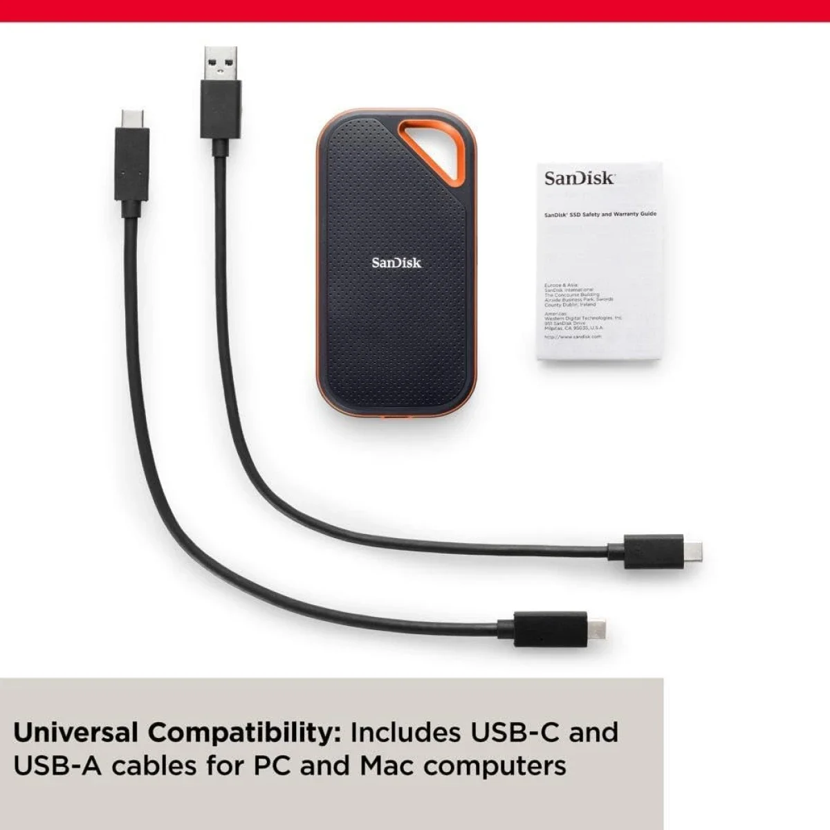 هارديسك SSD خارجية محمولة SanDisk Extreme PRO سعة 2TB USB-C USB 3.2 Gen 2x2 بسرعة تصل إلى 2000MB/s - Image 4