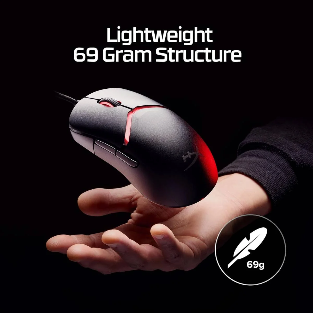 HyperX Pulsefire Saga Lightweight Gaming Mouse with 26K Sensor - Black - Image 5