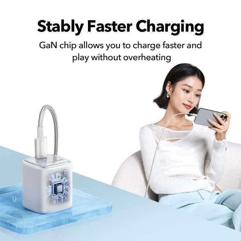 Anker Zolo A2699L11 20W USB-C PD 3.0 Wall Charger - White - Image 8