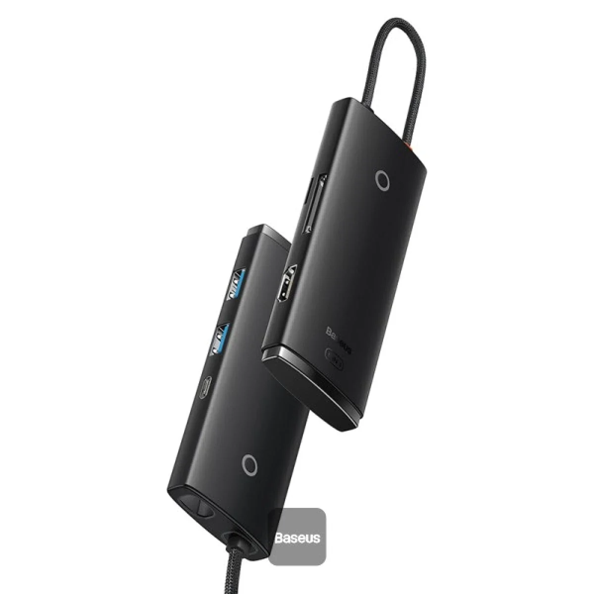 Baseus Lite Series 6-Port Type-C Hub Docking Station HDMI USB 3.0 PD SD/TF Black