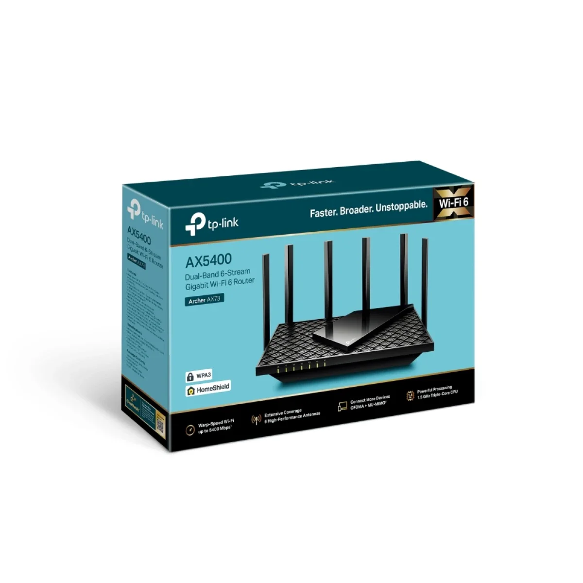 راوتر TP-LINK Archer AX73 Wi-Fi 6 ثنائي النطاق جيجابت AX5400 - Image 4