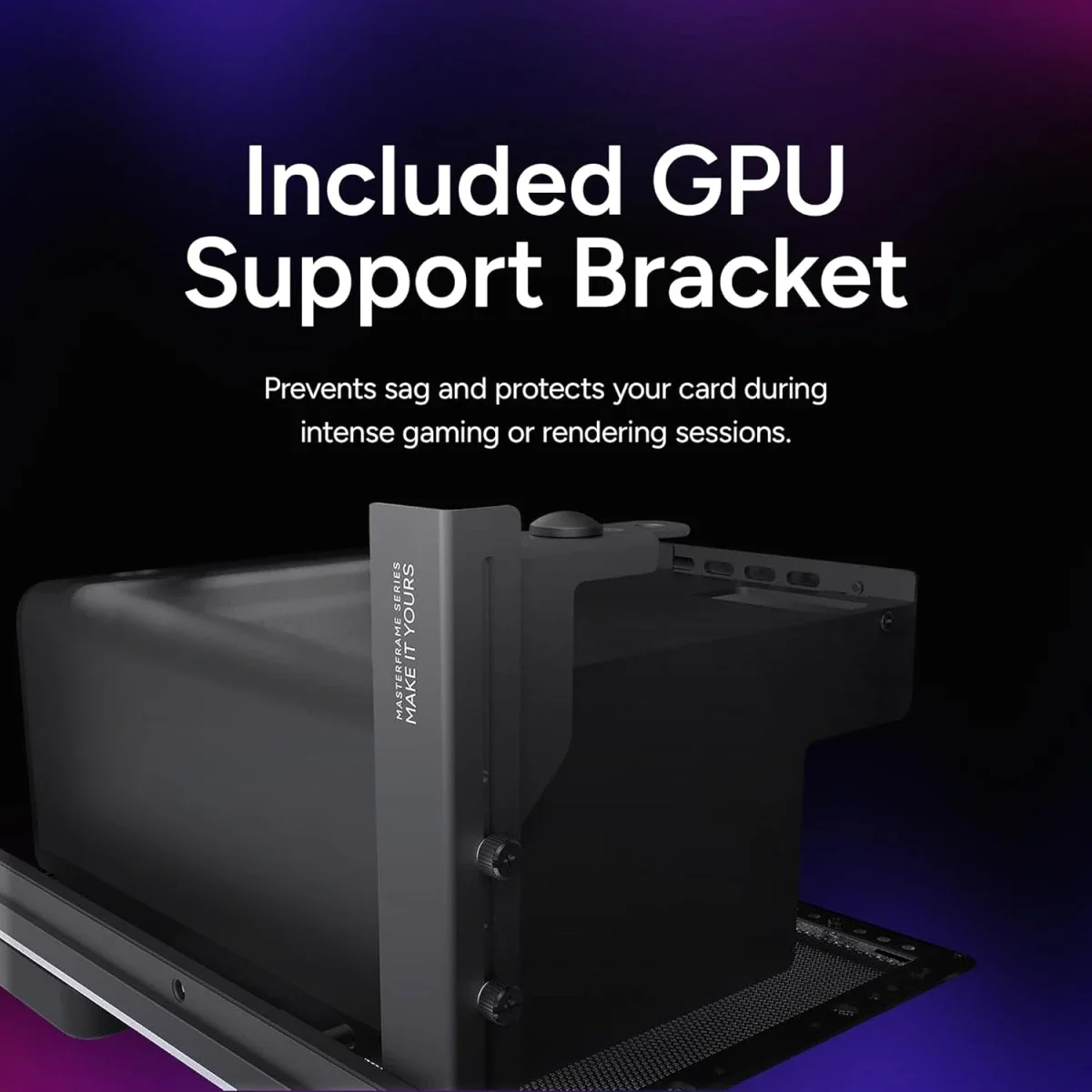 Cooler Master MasterFrame 600 Black ATX Mid-Tower Case with 420mm AIO Support - Image 9