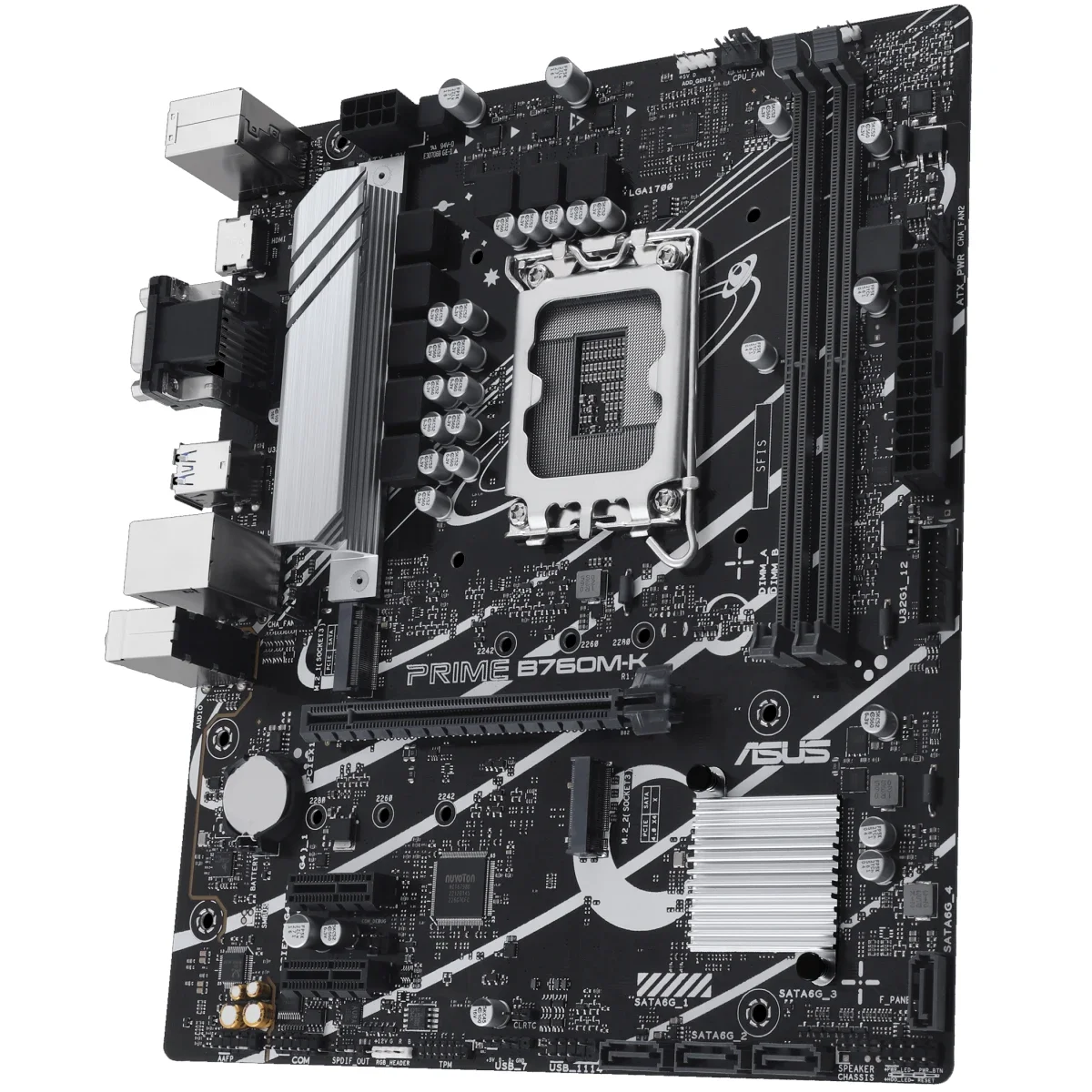 لوحة أم Asus PRIME B760M-K بمعالج Intel B760 وذاكرة DDR5 بحجم Micro-ATX - Image 2