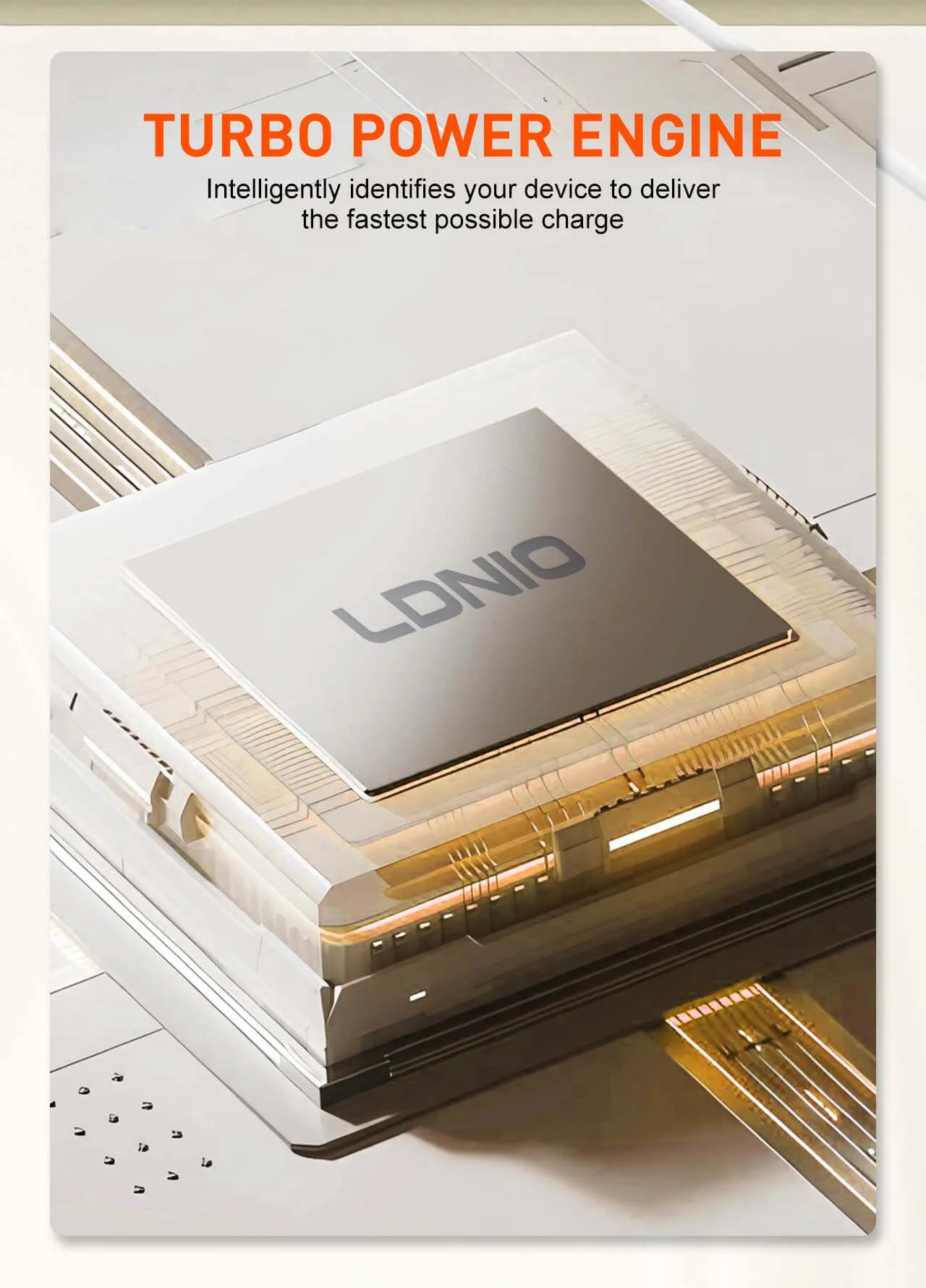 شاحن موبايل LDNIO Q2319 عالمي سريع 30 واط مع كيبل Lightning - Thumbnail 10
