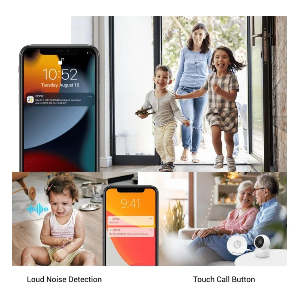 Ezviz H6c Pro 2K Indoor Pan & Tilt Wi-Fi Camera with Auto-Tracking - Image 4