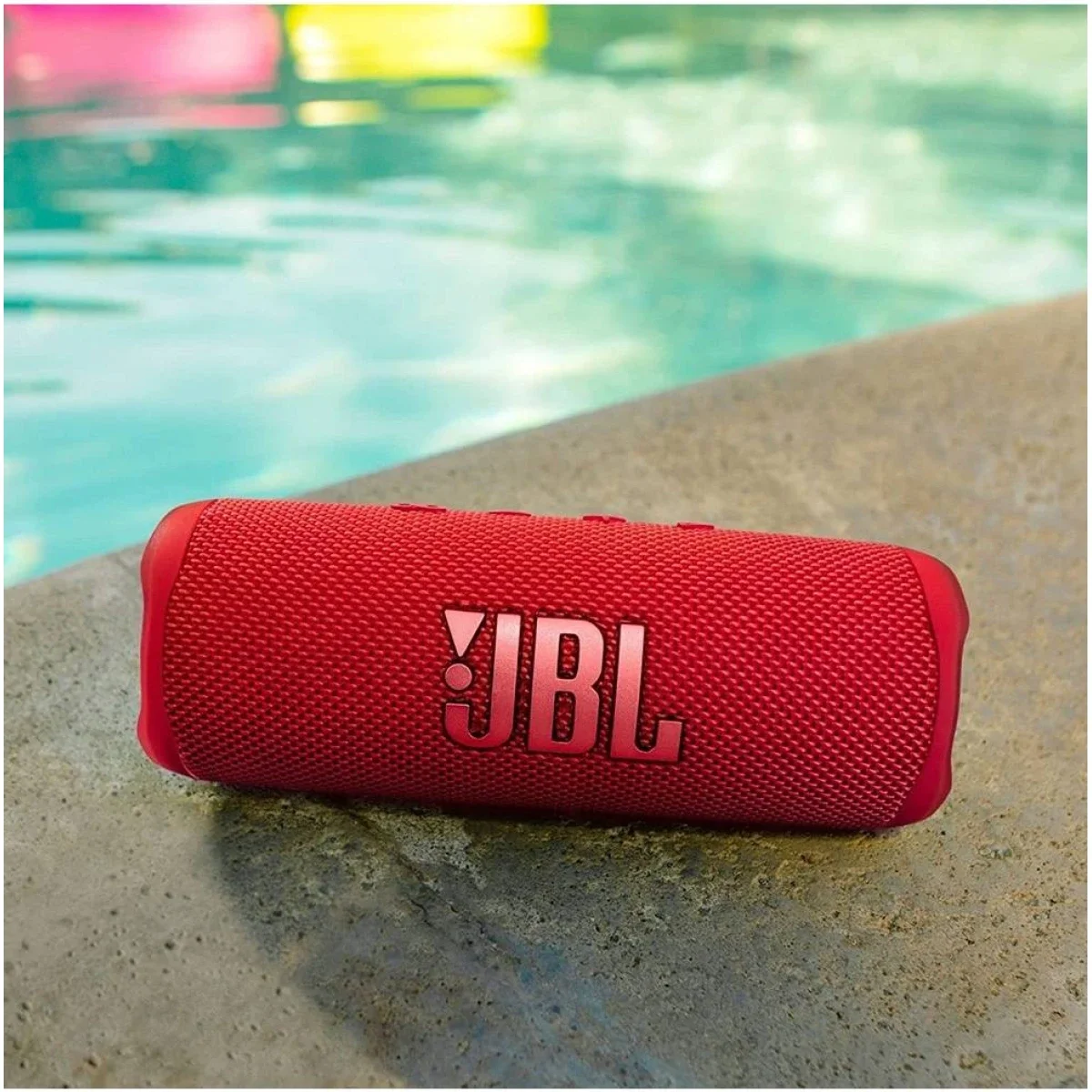 مكبر صوت محمول JBL Flip 7 بتقنية Bluetooth 5.4، ووفر 25 واط، تويتر 10 واط، تشغيل 16 ساعة، أحمر - Image 2