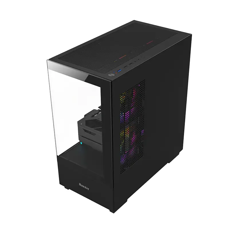 Huntkey G35 PC Case – Black – No Case Fans Included - Thumbnail 5