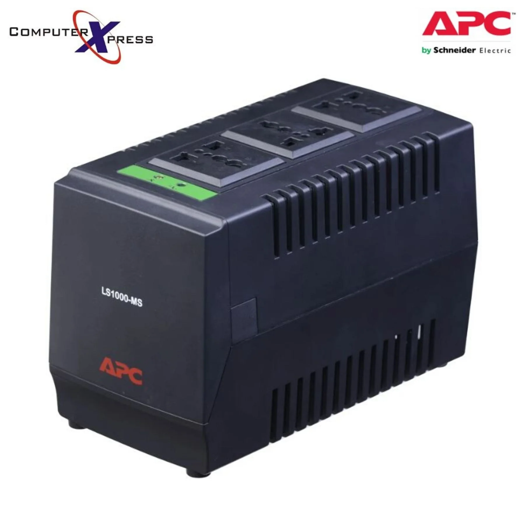 منظم جهد تلقائي APC Line-R LS1000 بقدرة 1000VA و500W، 3 مخارج عالمية، 230V، أسود - Thumbnail 5