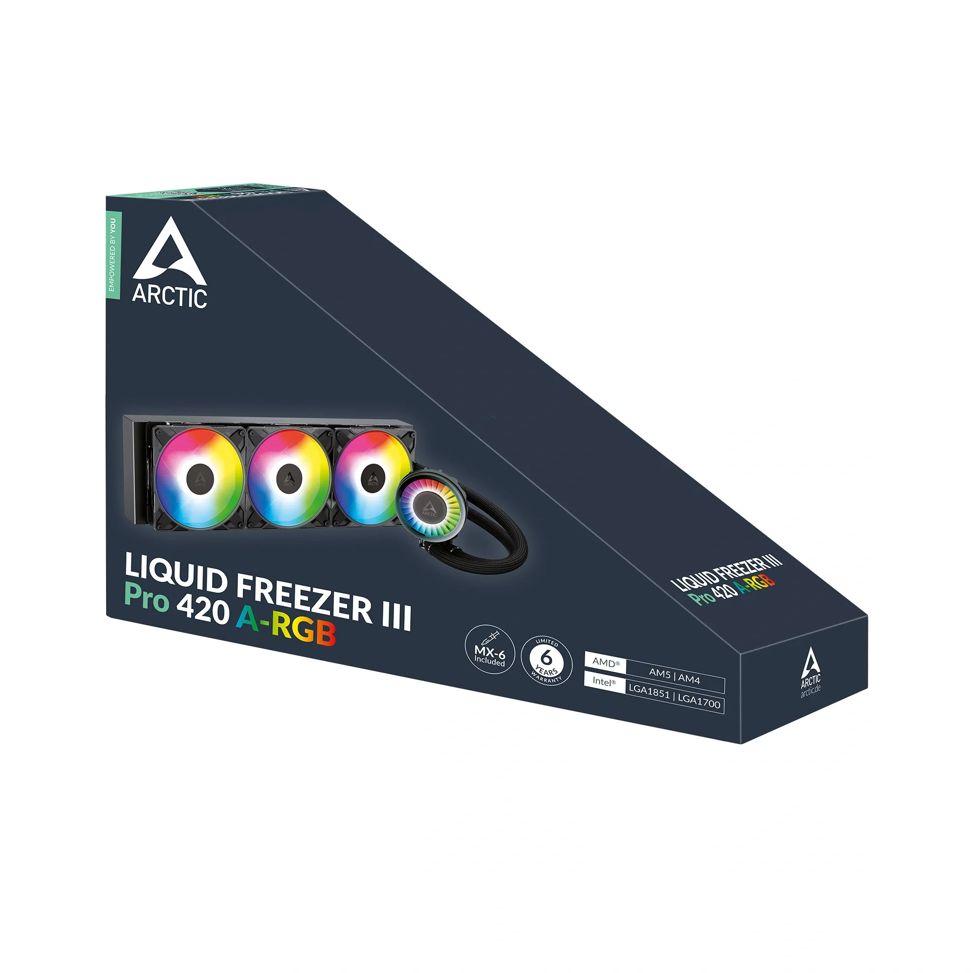 مبرد سائل للمعالج ARCTIC Freezer III Pro 420 A-RGB الكل في واحد - Thumbnail 5