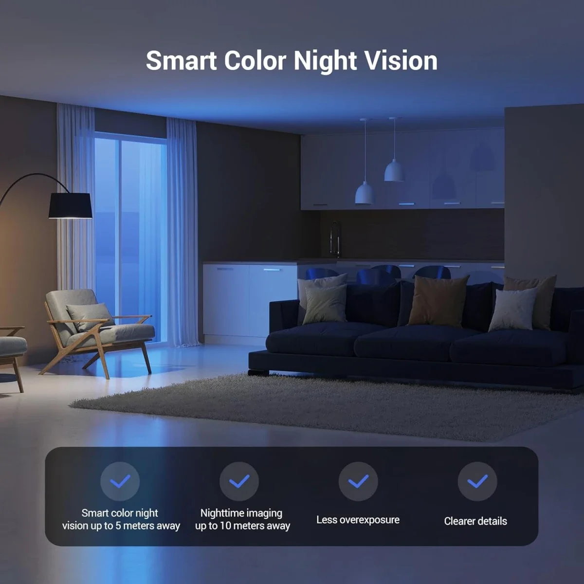 كاميرا مراقبة داخلية Ezviz CP1 Pro 4K مع دوران وإمالة 360° وWi‑Fi 6 ثنائي النطاق وتتبع تلقائي وصوت ثنائي الاتجاه - Thumbnail 6