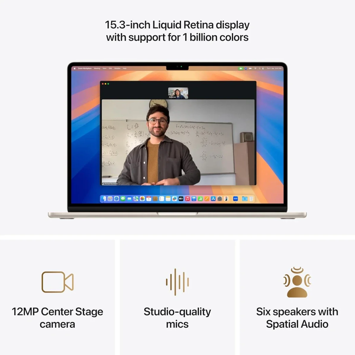 Apple MacBook Air 15.3-inch (2025) M4 24GB RAM 512GB SSD Starlight - Thumbnail 6