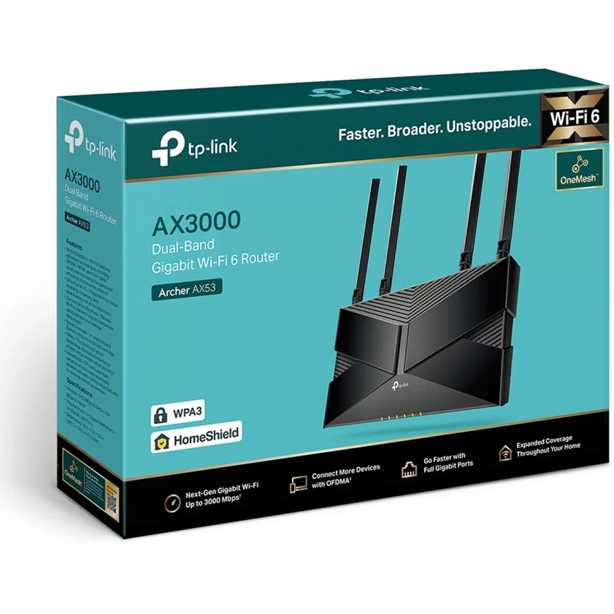 راوتر TP-LINK Archer AX53 Wi-Fi 6 AX3000 جيجابت ثنائي النطاق