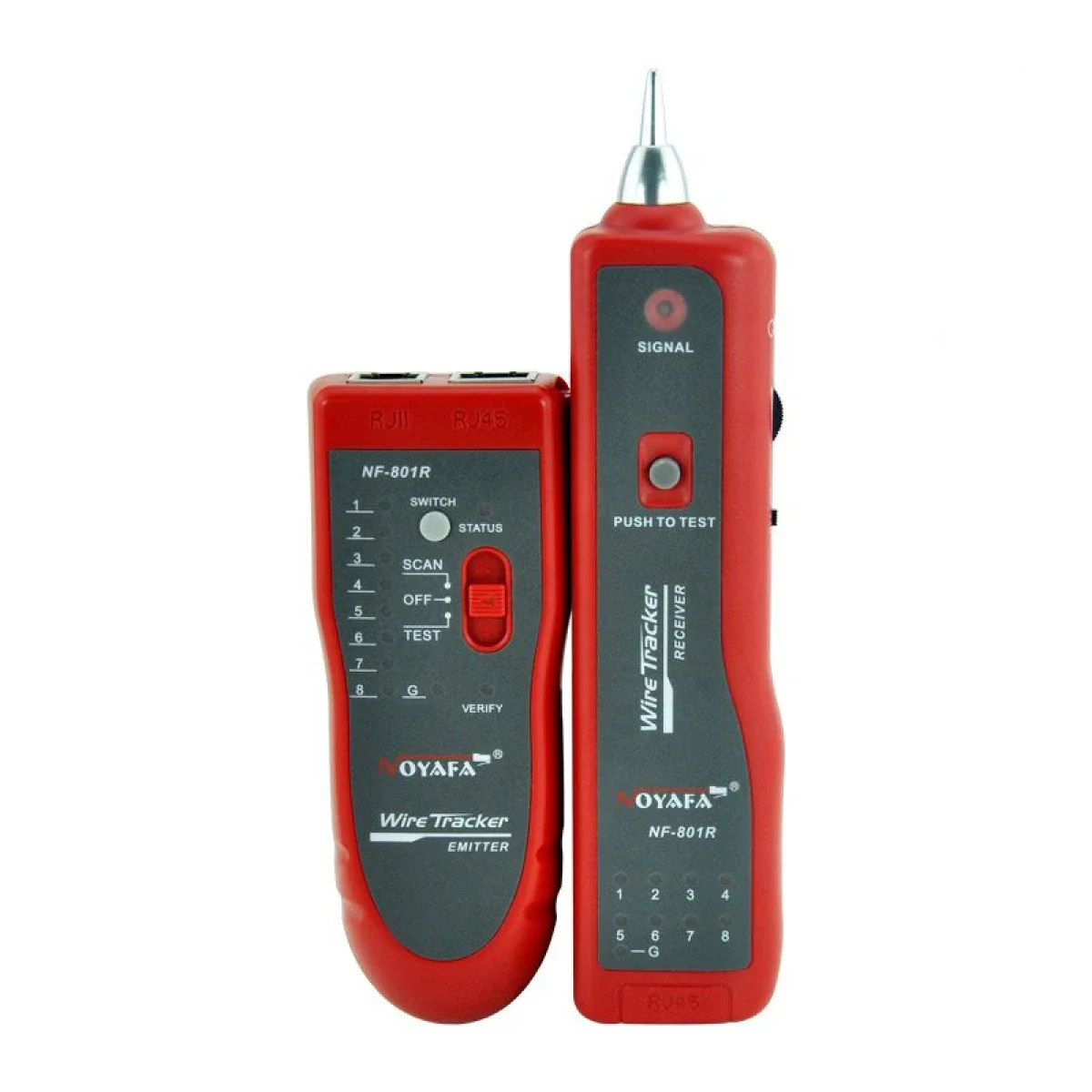 جهاز فحص وتتبع كابلات الشبكة NOYAFA NF-801R بمنفذي RJ11 وRJ45