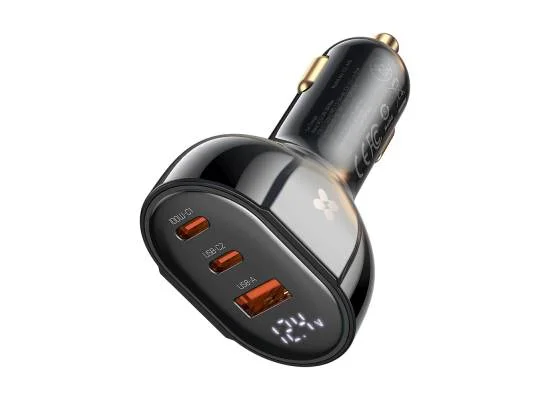 Mcdodo CC-4450 128W Digital Display 2 USB-C + USB-A PD Fast Car Charger - Thumbnail 7