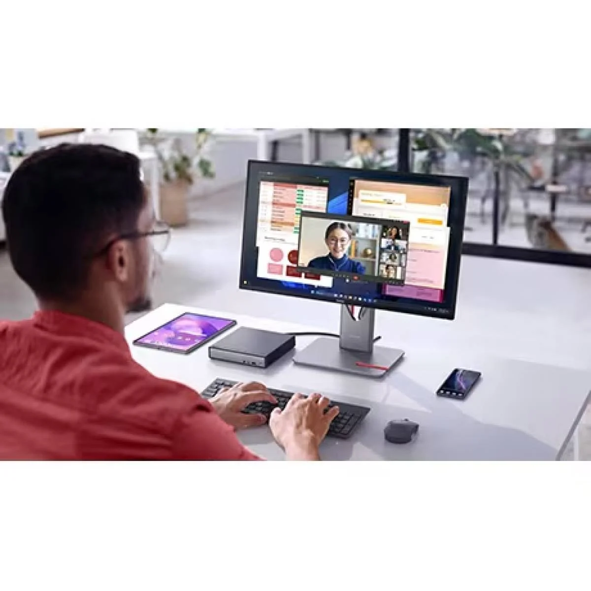 Lenovo ThinkCentre neo 50q Gen 5 Tiny Desktop PC, Core 5 210H, 8GB DDR5, 512GB PCIe 4.0 SSD - Thumbnail 6
