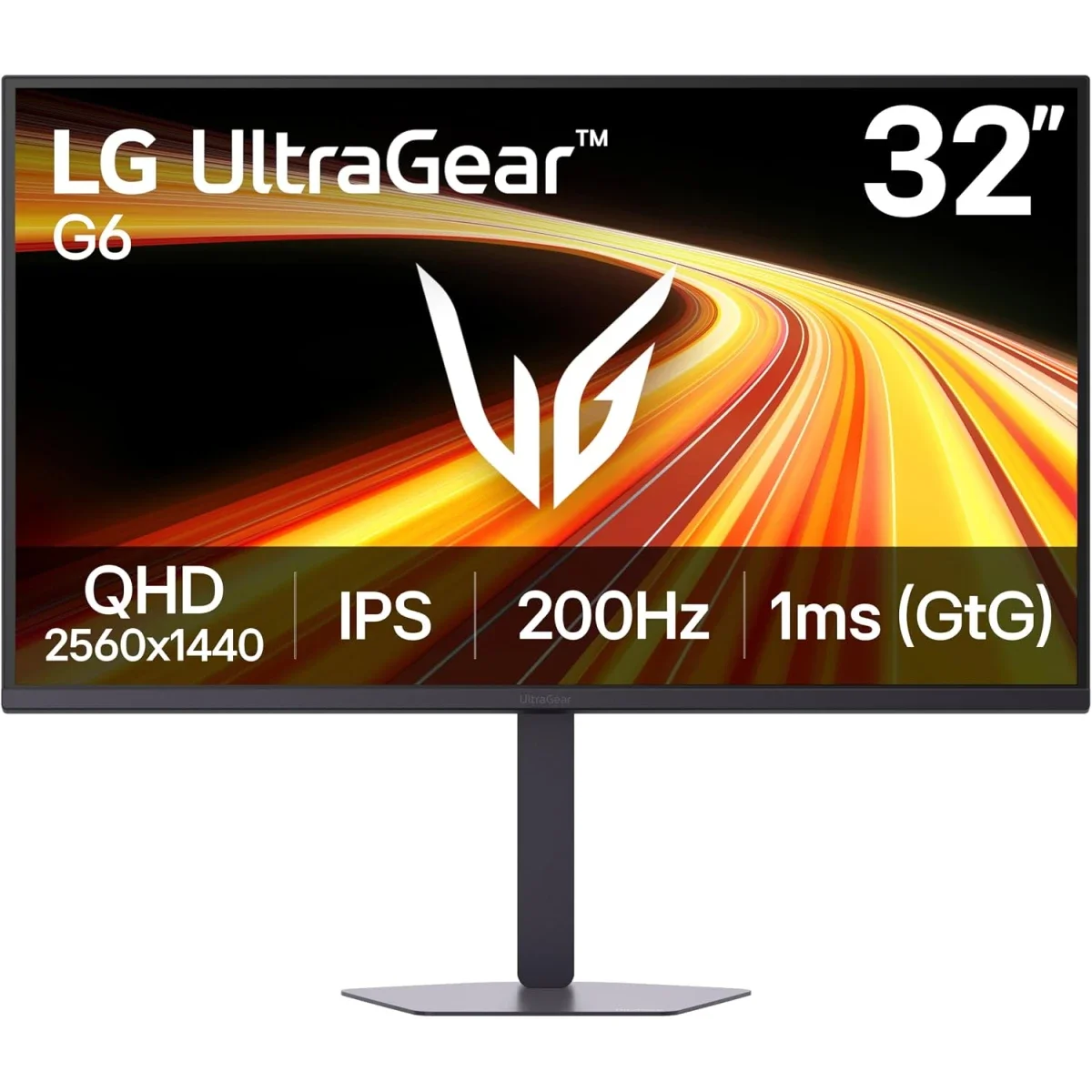 LG 32G620B-B UltraGear G6 32-Inch QHD IPS 200Hz 1ms Gaming Monitor