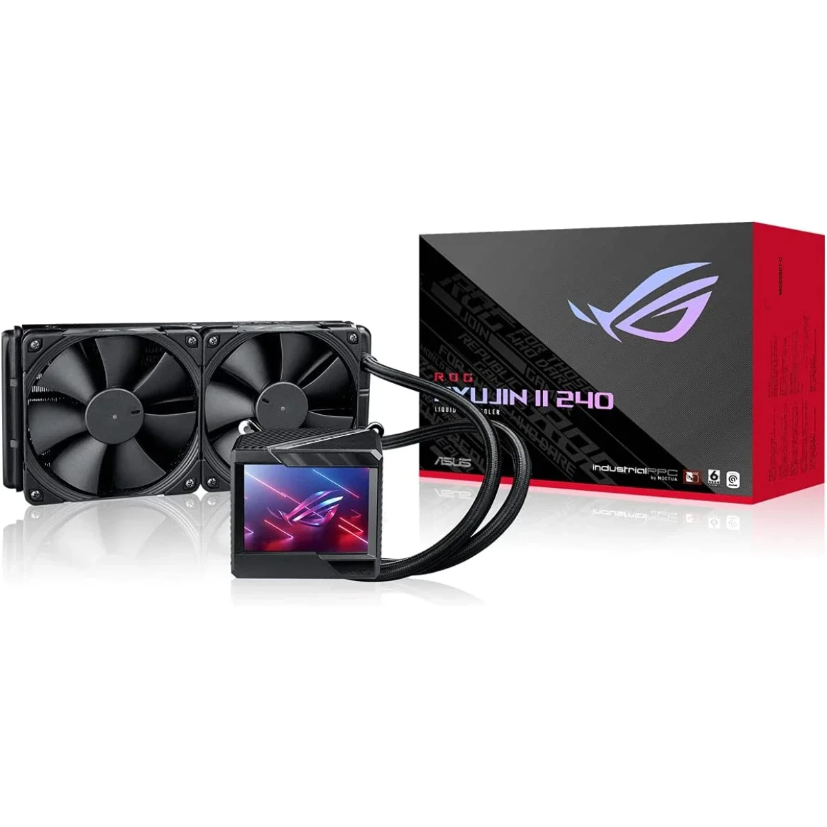 مبرد سائل للمعالج Asus ROG Ryujin II 240 AIO مع راديتر 240mm وشاشة LCD مقاس 3.5 إنش - Image 1