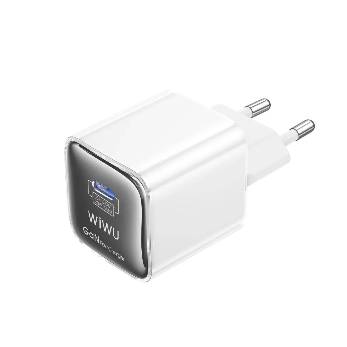 WIWU Jello Wi-U030 20W GaN USB-C Wall Charger with Type-C Cable - White - Image 4