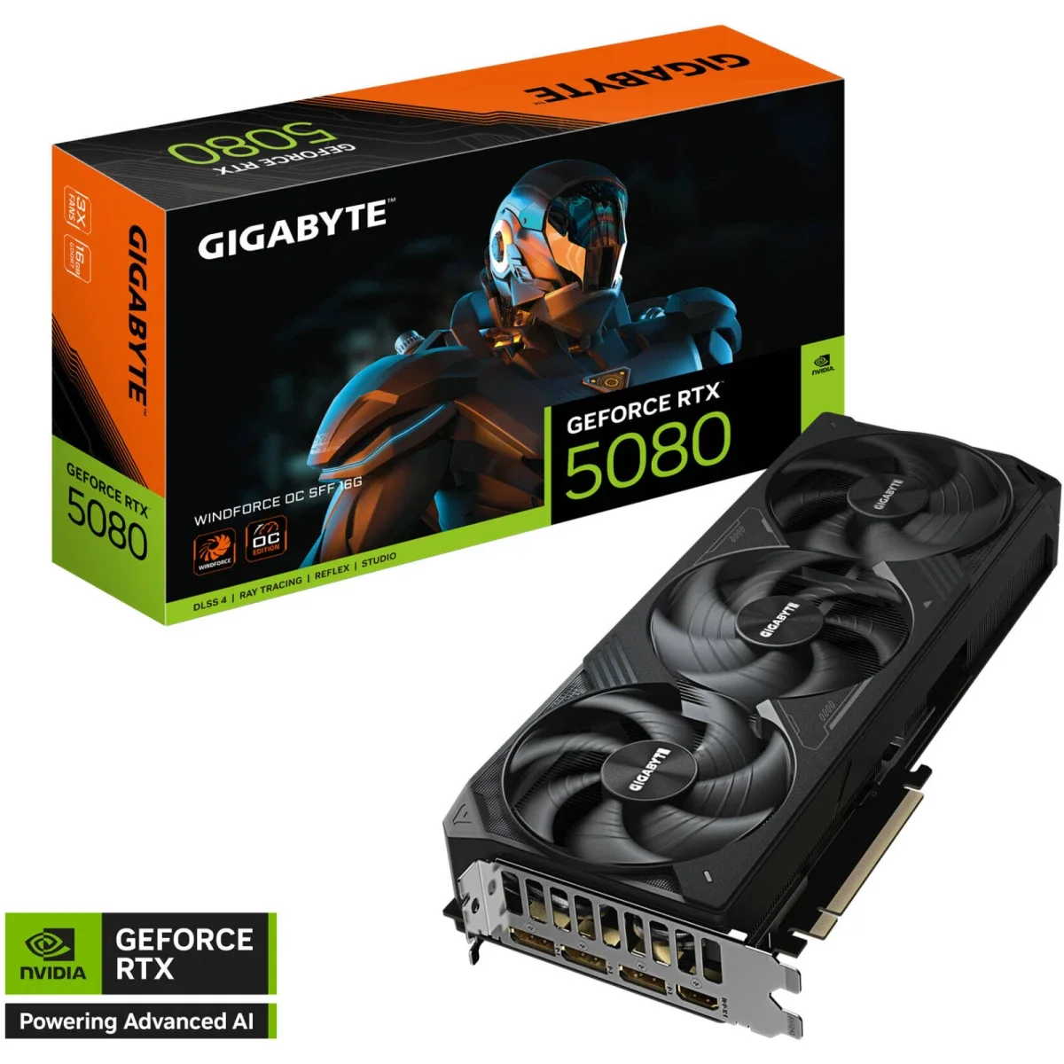 GIGABYTE GeForce RTX 5080 WINDFORCE OC SFF Graphics Card 16GB GDDR7