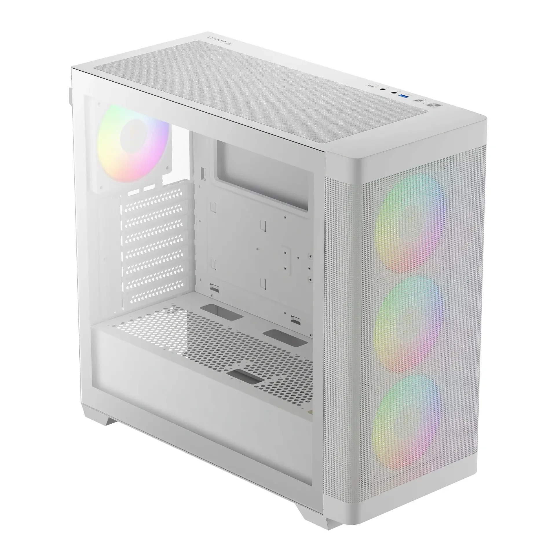 GAMDIAS ATHENA M3 ARGB Mid-Tower Gaming Case White - Image 4