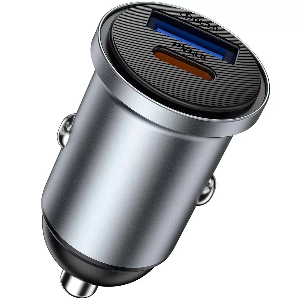 WIWU Nano Lite 35W USB-A + USB-C Fast Car Charger WI-CC030 - Thumbnail 5
