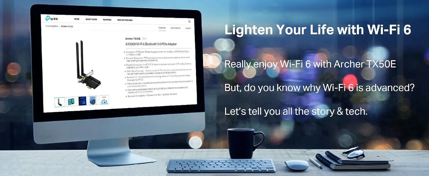 لا سلكي بلوتوث ممتاز يركب على PCIe داخل الكمبيوتر TP-LINK Archer TX50E AX3000 Wi‑Fi 6 - Image 11
