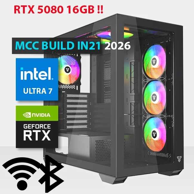 Intel MCC IN21-26 MIDAS Gaming PC Build Core Ultra 7 265K RTX 5080 32GB RAM 1TB SSD - Image 2
