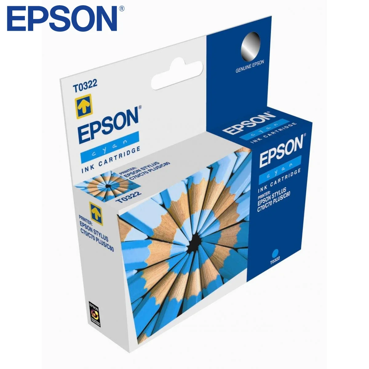 خرطوشة حبر سماوي EPSON T0322 أصلية