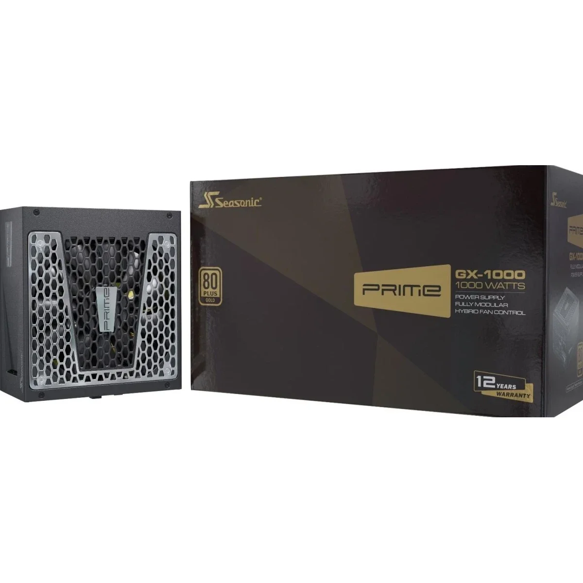 مزود طاقة Seasonic PRIME GX-1000 بقدرة 1000 واط وكفاءة 80 Plus Gold معياري بالكامل