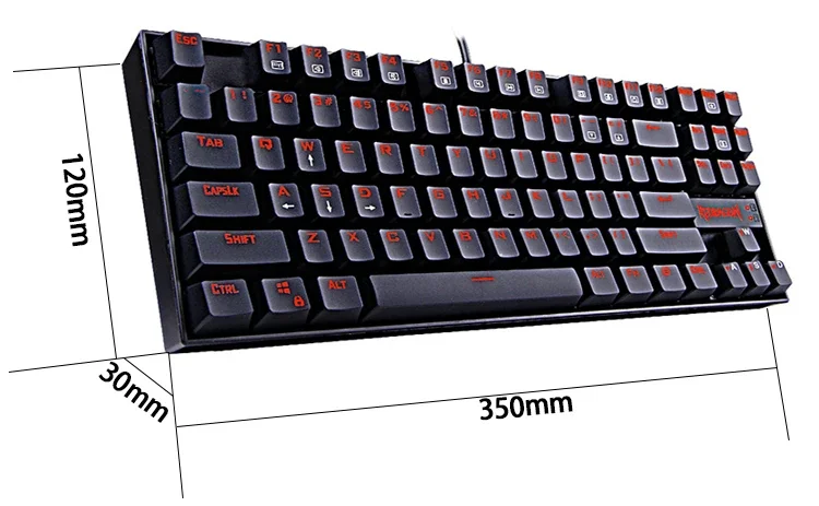 طقم كيبورد ميكانيكي وماوس وباد ماوس XL للألعاب Redragon K552-BA بسويتش أزرق - Image 7