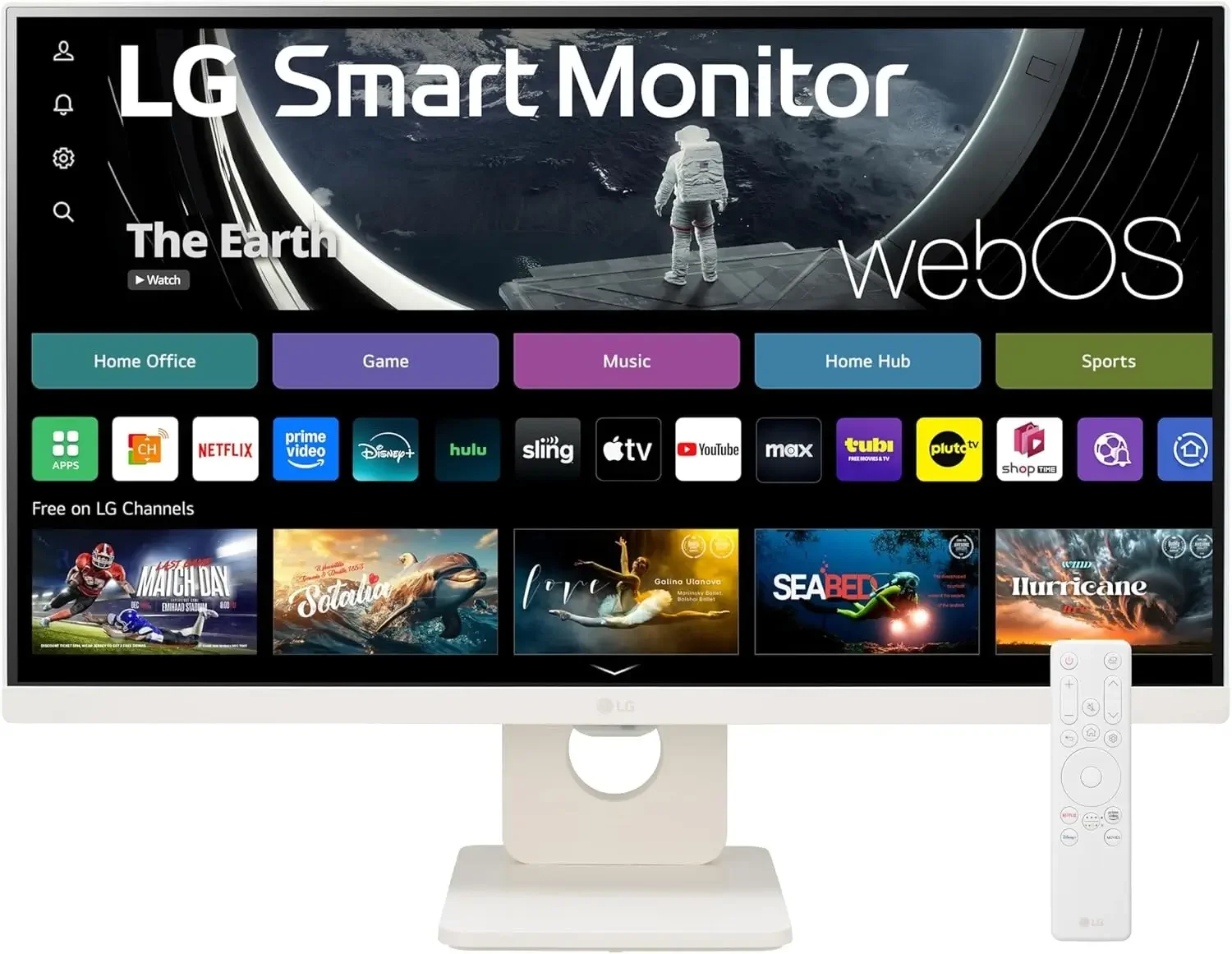 LG 25SR50F-W Smart Monitor 25-inch Full HD IPS with webOS