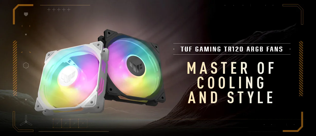 Asus TUF Gaming TR120 ARGB 120mm Case Fan 2000RPM White - Thumbnail 6