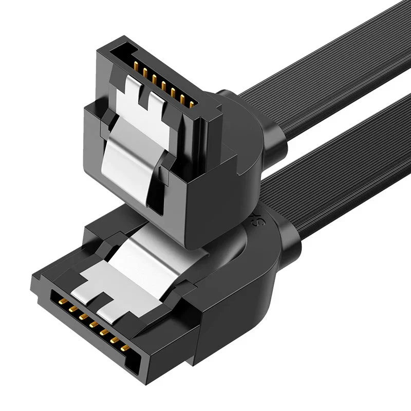 سلك SATA 3.0 عالي السرعة بزاوية Ugreen 30797 US217 بطول 0.5 متر 6Gbps - Image 2
