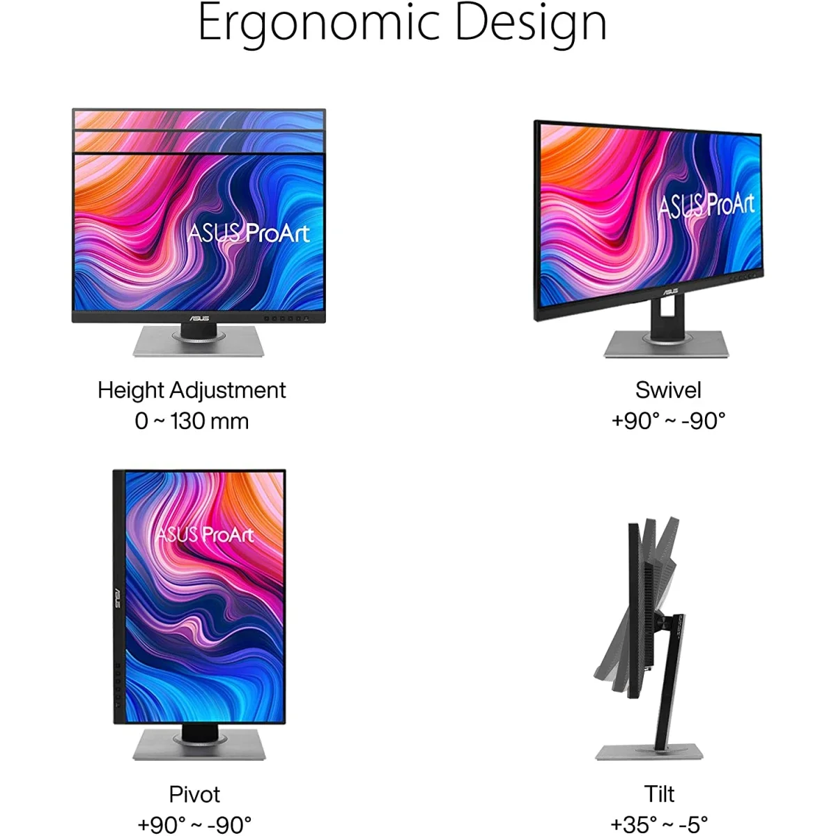 Asus PA279CV ProArt 27-Inch 4K UHD IPS Professional Monitor with USB-C 65W - Thumbnail 5