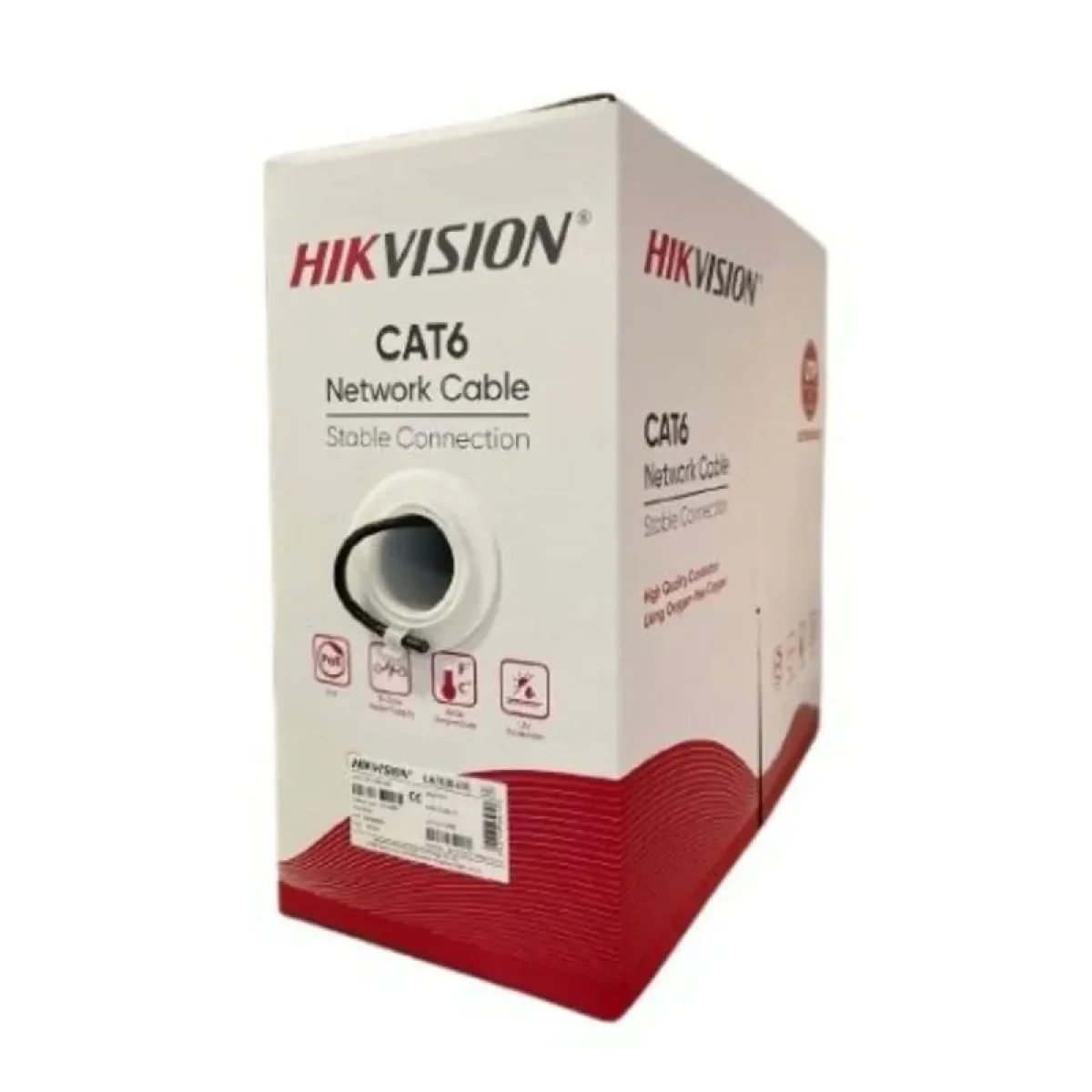 HIKVISION DS-1LN6OUSPE Cat6 U/UTP Outdoor Network Cable 305m Solid Bare Copper 0.55mm Black
