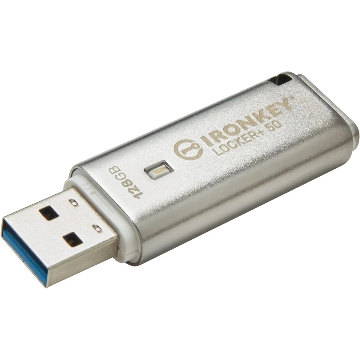 Kingston IronKey Locker+ 50 128GB Encrypted USB Flash Drive USB 3.2 - Thumbnail 2