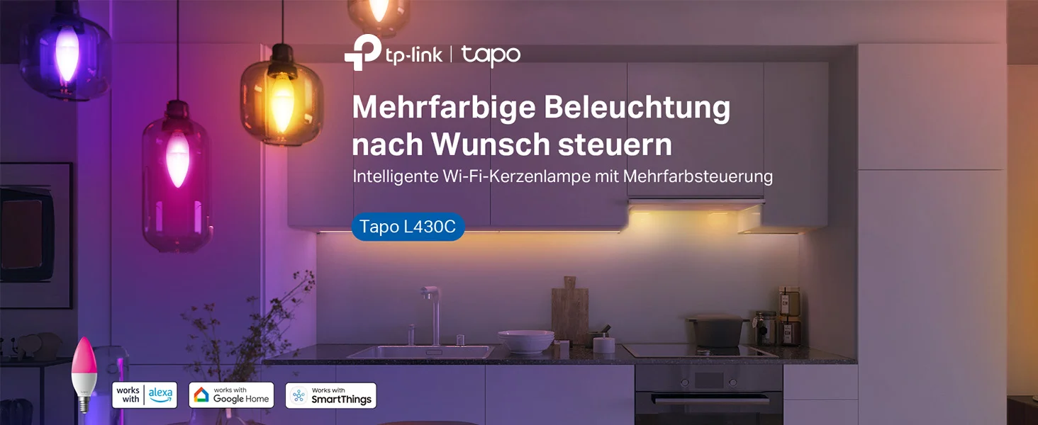 لمبة ذكية Wi‑Fi TP-LINK Tapo L430C قاعدة E14 سطوع 470 لومن عبوة 2 - Image 10