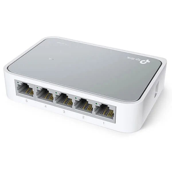 TP-LINK TL-SF1005D 5-Port 10/100Mbps Fast Ethernet Desktop Switch - Thumbnail 3