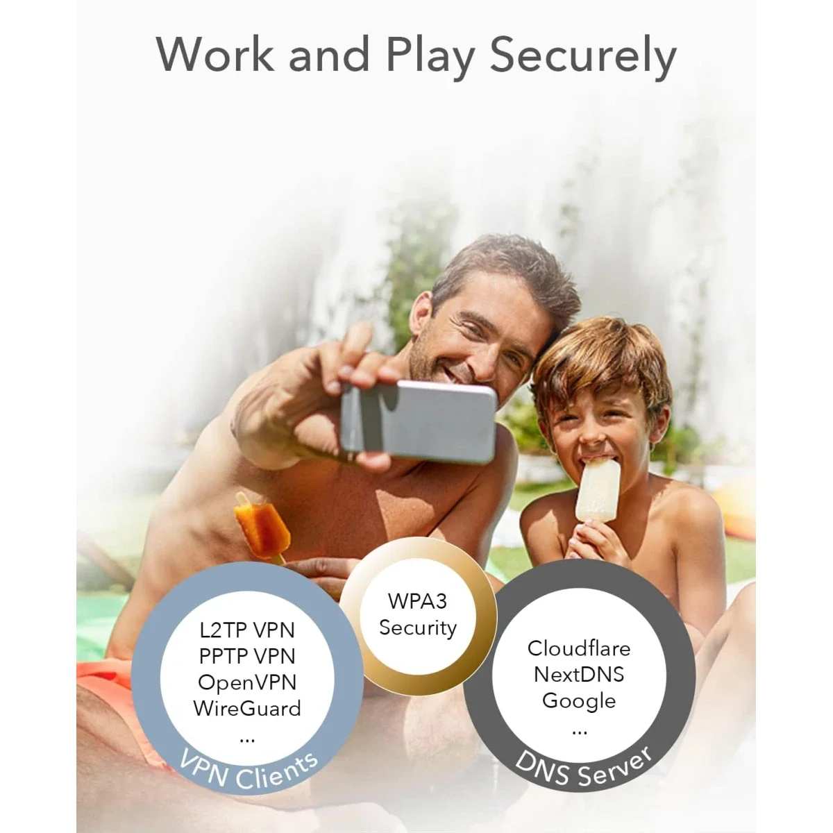 CUDY M1300 AC1200 Dual-Band Mesh WiFi Router & Extender with Gigabit Ports 1-Pack - Thumbnail 6
