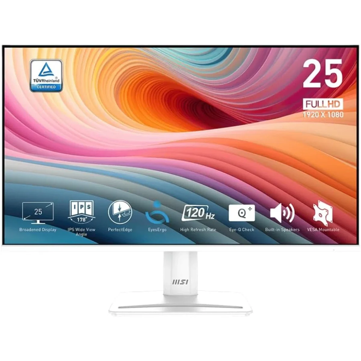 MSI 25-Inch IPS Full HD 120Hz 1ms Business Monitor PRO MP251W E2 - White