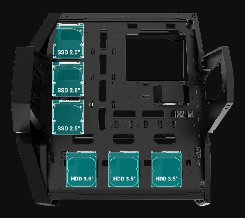 DeepCool QUADSTELLAR INFINITY ATX Aluminum RGB Gaming Case - Image 16
