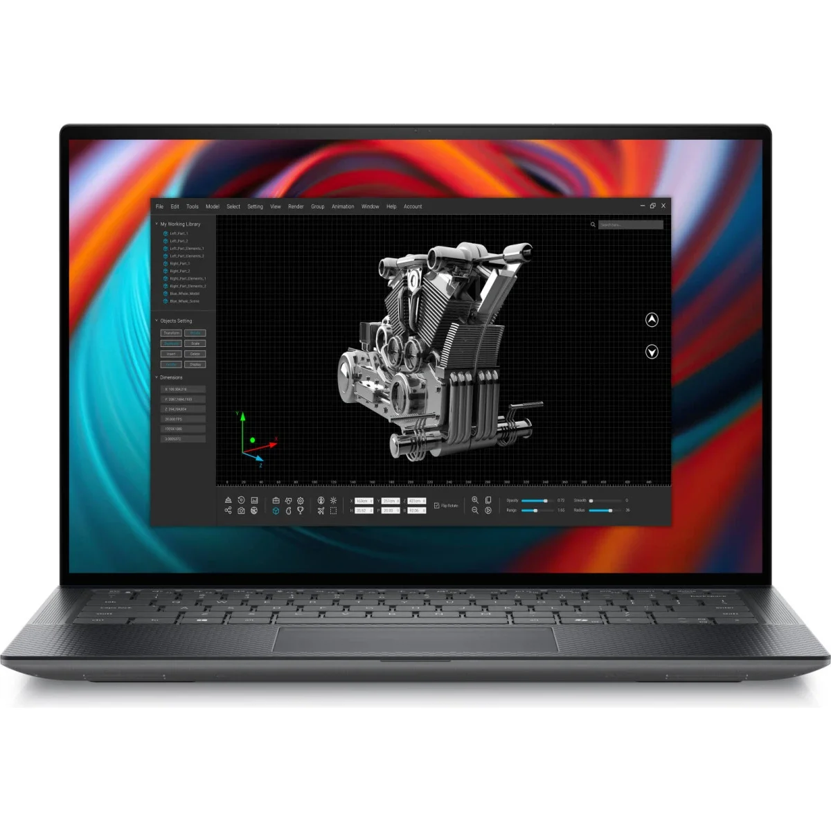 محطة عمل متنقلة Dell Precision 5490 بمعالج Intel Core Ultra 7 155H vPro ‏16 نواة وكرت NVIDIA RTX 1000 Ada ‏6GB - Thumbnail 2