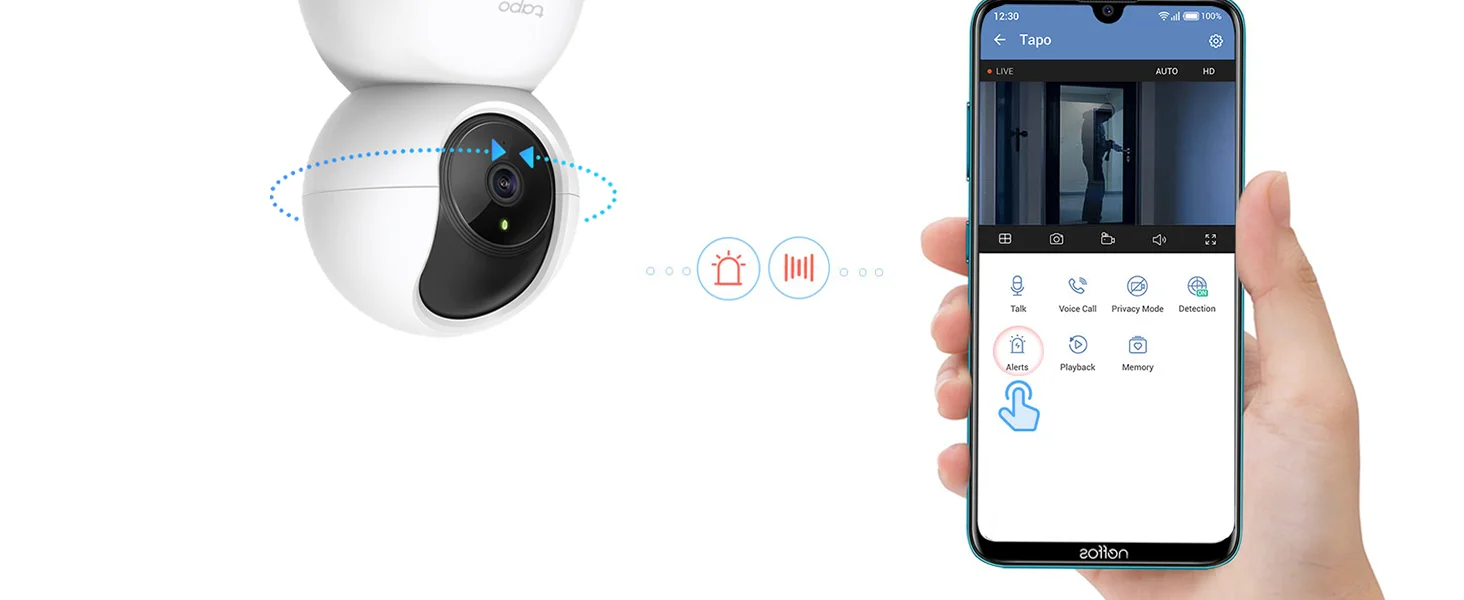 TP-LINK Tapo C210 2K 3MP Pan/Tilt Home Security Wi‑Fi Camera - Thumbnail 11