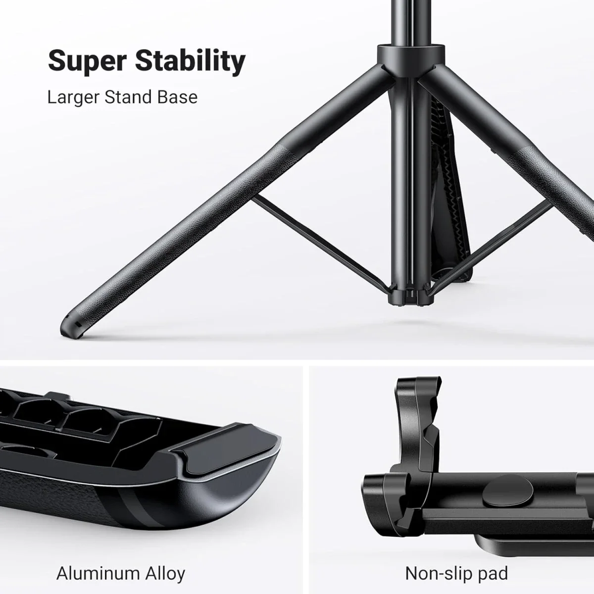 Ugreen 15062 Tripod Selfie Stick with Bluetooth Remote, 1.6m - Thumbnail 8