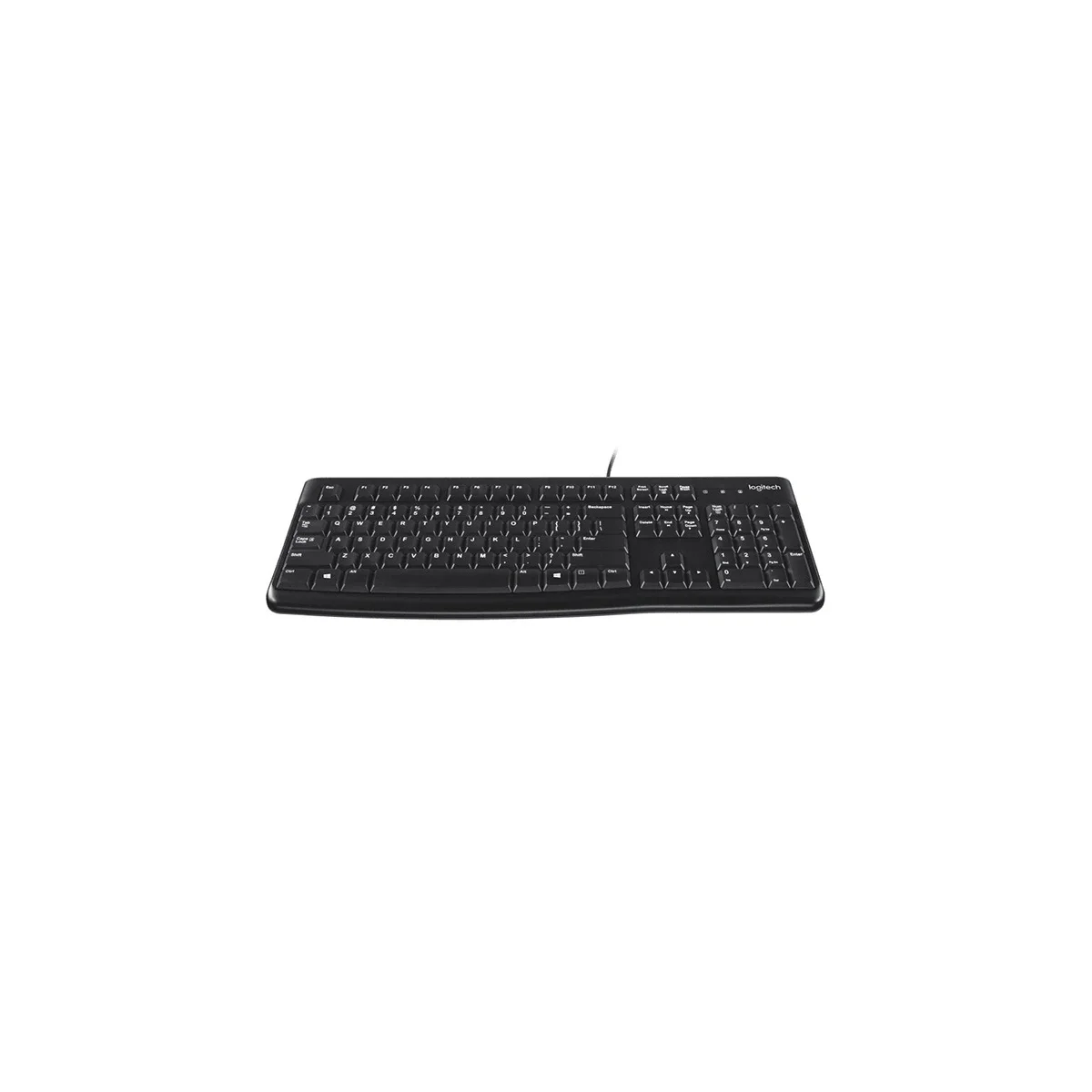 كيبورد Logitech K120 USB سلكي بكتابة هادئة وتصميم مقاوم لانسكاب السوائل - Thumbnail 2