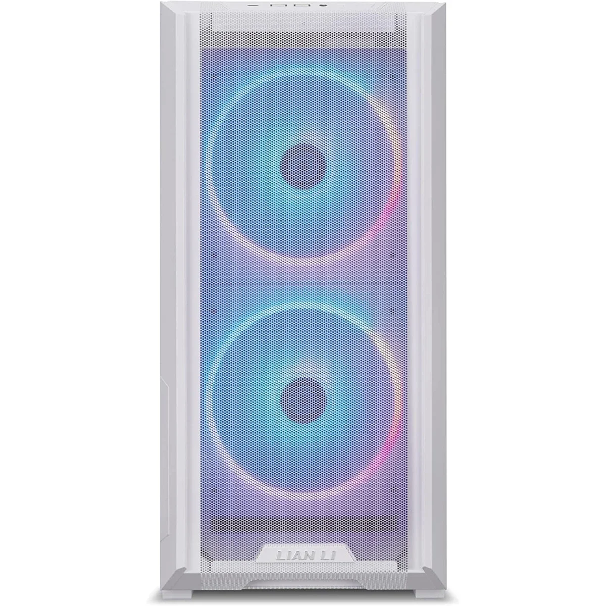 LIAN LI Lancool 216RW Mid-Tower Mesh High Airflow ARGB PC Case with 3 PWM Fans USB Type-C White - Image 2