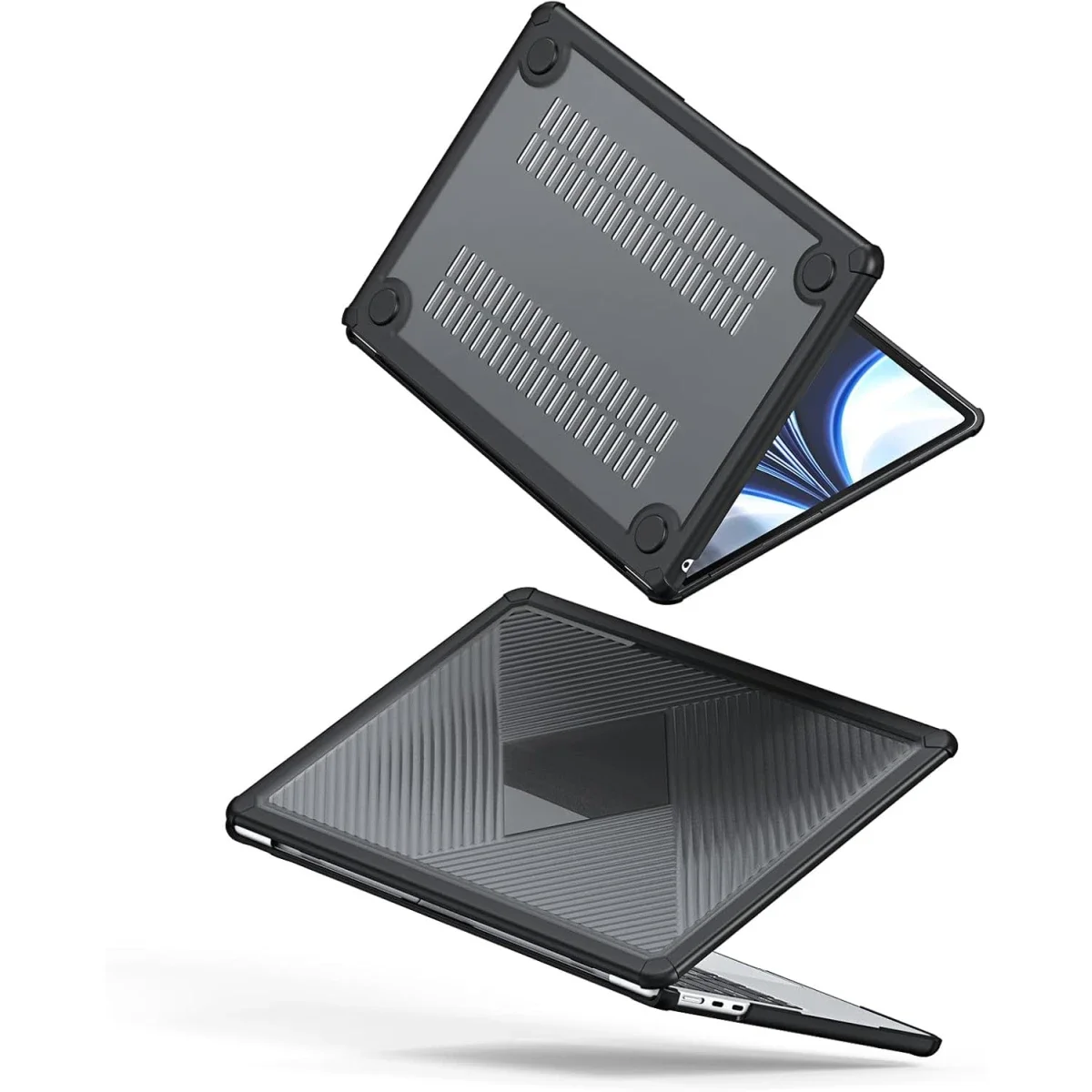 غطاء حماية صلب DUX DUCIS LCGH Series لجهاز Apple MacBook Air مقاس 13.6 إنش (2022/2024) باللون الأسود - Image 5