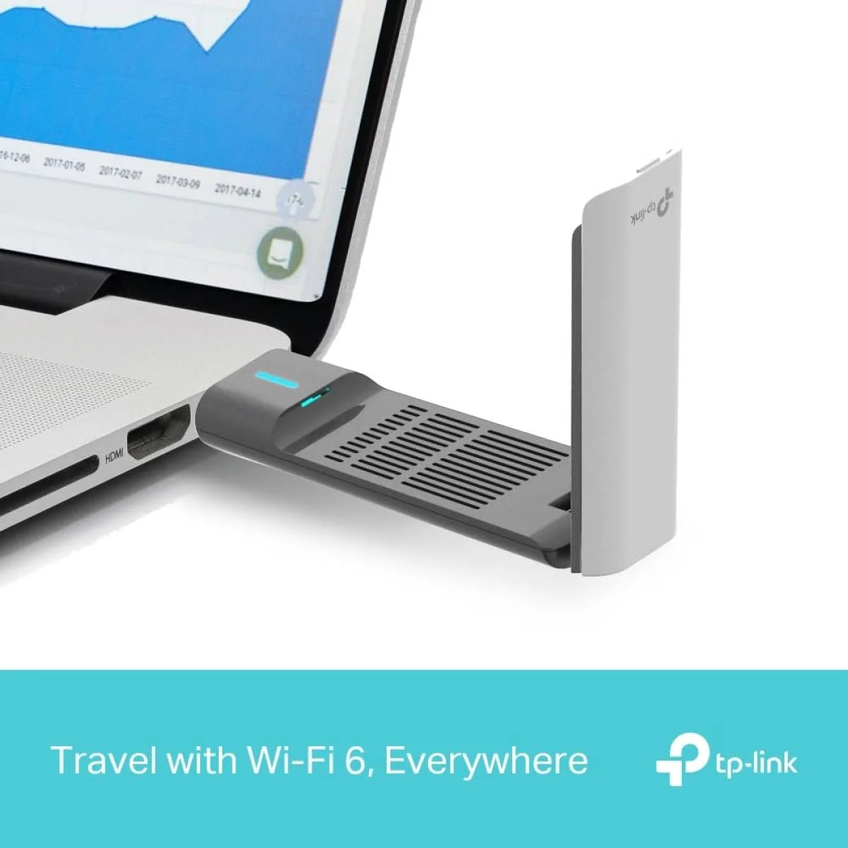 محول واي فاي TP-LINK Archer TX50UH AX3000 Wi-Fi 6 USB 3.0 بسرعة 3000Mbps أسود - Thumbnail 6